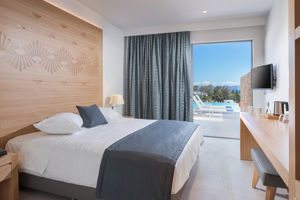 Woonvoorbeeld standaardkamer met gedeeld zwembad