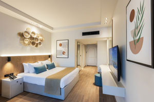 Woonvoorbeeld premiumkamer tuin -of zwembadzicht