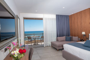 Woonvoorbeeld bungalow kamer premium zeezicht