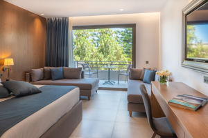 Woonvoorbeeld comfort familiekamer met tuinzicht