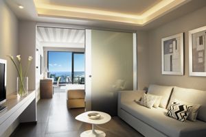 Woonvoorbeeld Family junior suite met zeezicht