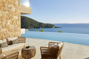 Woonvoorbeeld juniorsuite prive zwembad