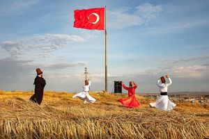 zie de dans van de draaiende derwisjen-facultatief boekbaar