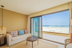 Woonvoorbeeld Deluxekamer Zeezicht met balkon