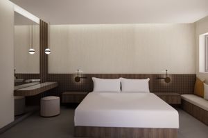 Artist impression suite sharing pool