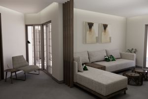 Artist impression suite sharing pool