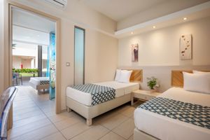 Woonvoorbeeld Deluxe Familiekamer tuin of landzicht